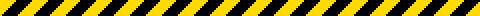 A strip of yellow and black hazard stripes