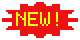 A spinning NEW! starburst